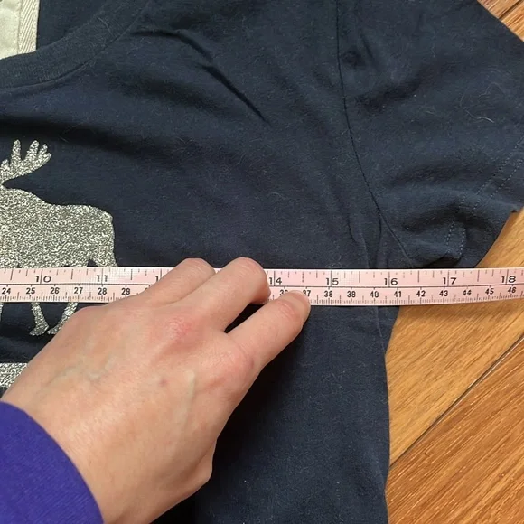 NWOT Y2K Abercrombie Glitter Logo Tee Shirt - Picture 5 of 6